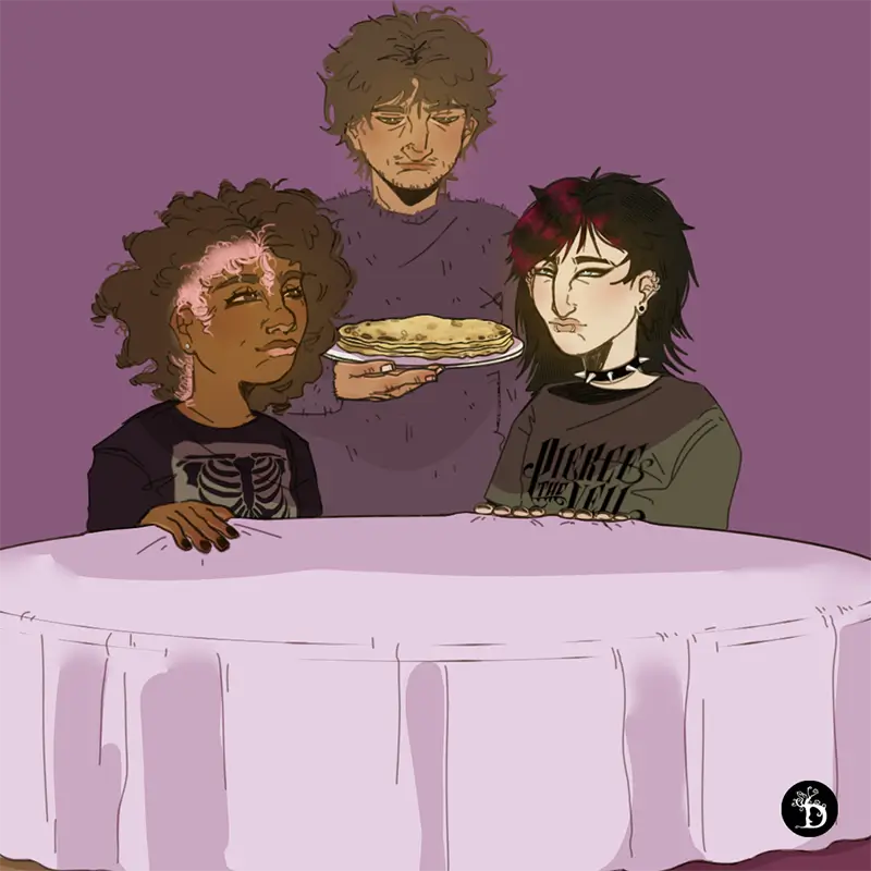 La chandeleur création numérique de Draculyre Illustratrice