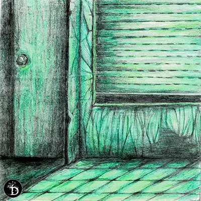 série émotions fortes la chambre verte création traditionnelle draculyre illustratrice