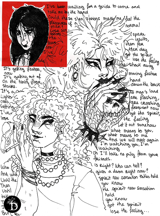 Disorder Joy Division création traditionnelle draculyre illustratrice