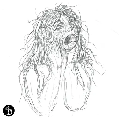 série émotions fortes l'effroi création traditionnelle draculyre illustratrice