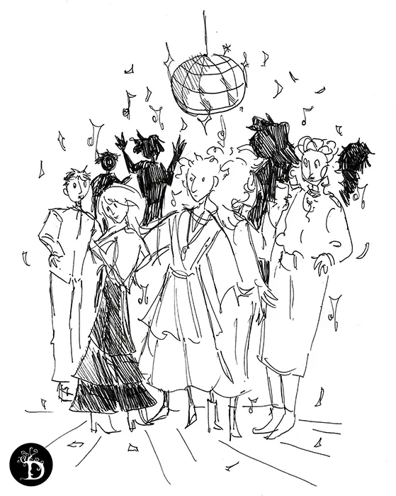 la fête création traditionnelle draculyre illustratrice