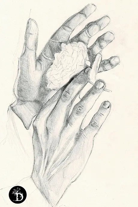 mains création traditionnelle draculyre illustratrice