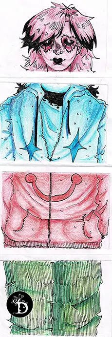 masque création traditionnelle draculyre illustratrice