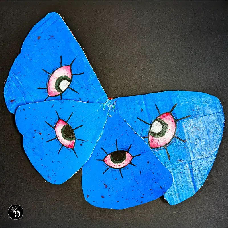 papillon face 1 création plastique draculyre illustratrice