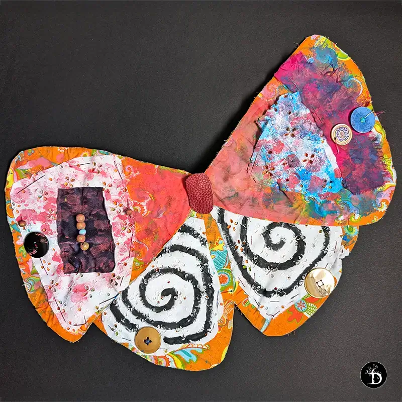 papillon face 2 création plastique draculyre illustratrice